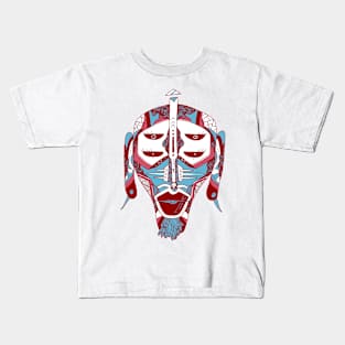 Pastel Tones African Mask No 11 Kids T-Shirt